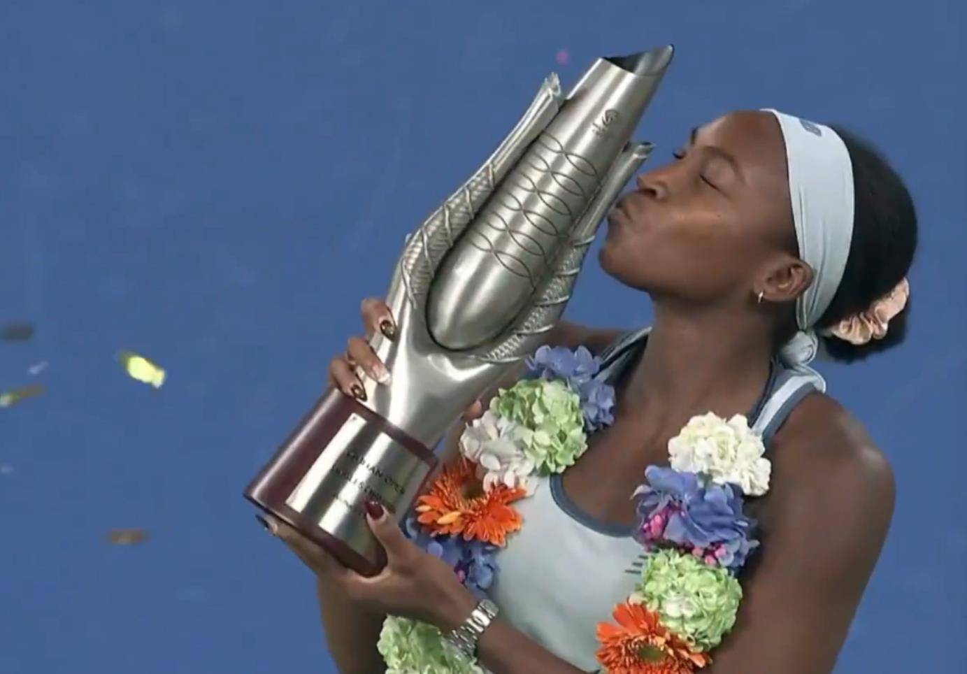 “果王”高芙首次赢得武网冠军，获得425万元奖金