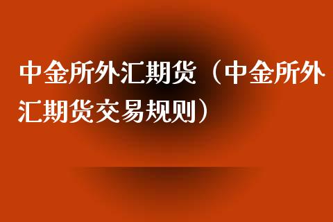 外汇交易的规则(外汇交易的规则不包括)